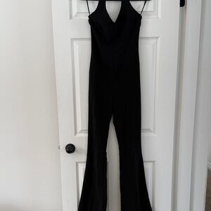 Garage Black Halter Jumpsuit
